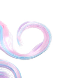 Kids Light Pink & Purple Glitter Bunny Faux Hair Clips 2-Pack - link has visual effect only