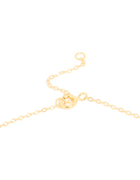 Gold Plated Sterling Silver Tigers Eye Semi Precious Stone Cross Y-Necklace - link has visual effect only