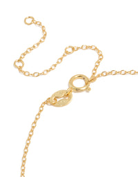 Gold Plated Sterling Silver Cubic Zirconia Letter M Bracelet - link has visual effect only