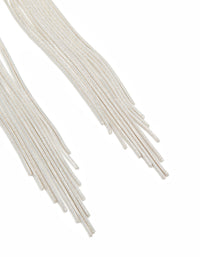 Silver Plated Box Chain Waterfall Drop Earrings - link has visual effect only