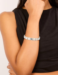 Waterproof Stainless Steel Stretch Watch Link Bracelet - link has visual effect only