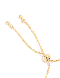 Gold Plated Cubic Zirconia Flower Toggle Bracelet - link has visual effect only