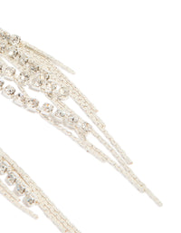 Silver Diamante Waterfall Drop Earrings - link has visual effect only