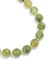 Gold Green Marble Beaded Necklace - link has visual effect only