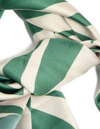 Green & White Boho Lined Fabric Scarf - link has visual effect only