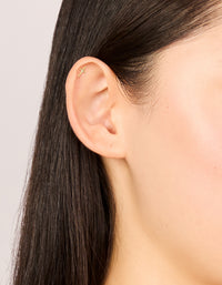 Gold Plated Titanium Cubic Zirconia Dagger Flat Back Studs - link has visual effect only