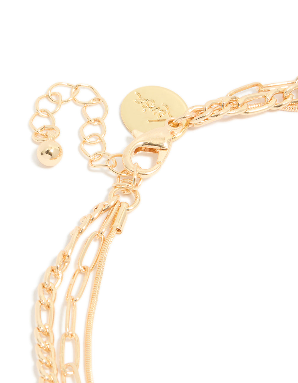 Gold Smooth Chain Anklet & Toe Rings Set
