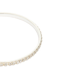 Silver Diamante Cup Chain Bangles 3-Pack - link has visual effect only