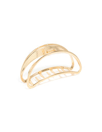 Gold Half Moon Claw Clip - link has visual effect only