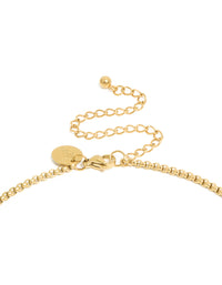 Mens Waterproof Gold Plated  Stainless Steel Mini Box Chain Necklace - link has visual effect only