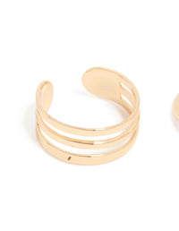 Gold Layered & Swirl Toe Rings 3-Pack - link has visual effect only