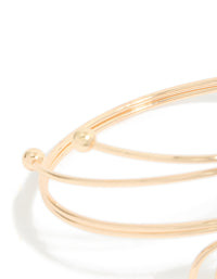 Gold Double Swirl Arm Cuff - link has visual effect only
