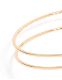 Gold Swirl & Brown Stones Arm Cuff - link has visual effect only