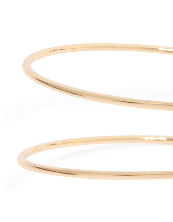 Gold Sun & Swirl Arm Cuff