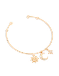 Gold Celestial Charms Arm Cuff - link has visual effect only