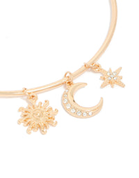 Gold Celestial Charms Arm Cuff - link has visual effect only