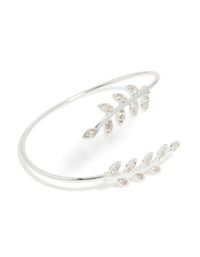 Silver Leaf Wrap Around Wrist Cuff - link has visual effect only