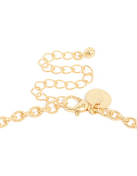 Gold Plated Rolo Chain Necklace - link has visual effect only