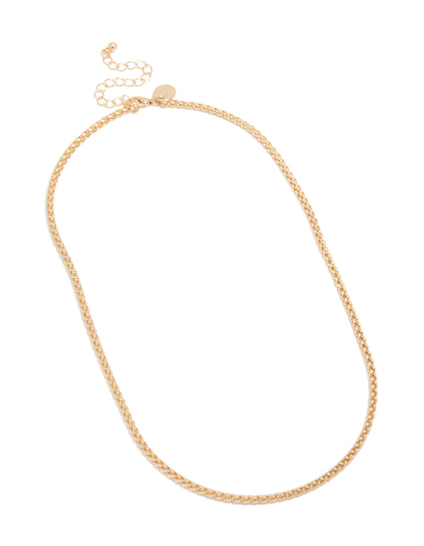 Gold Cable Chain Necklace