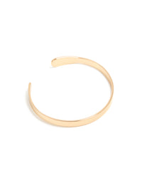 Gold Plain Wrist Cuff - link has visual effect only