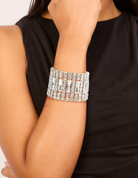 Silver Colossal Diamantes Bracelet - link has visual effect only