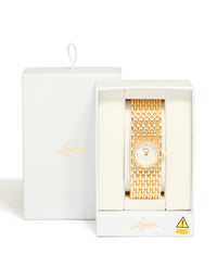 Gold Chunky Chain Bracelet Watch - link has visual effect only