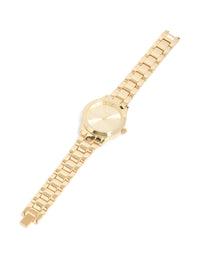 Gold Plated Classic Round Roman Numeral Watch - link has visual effect only