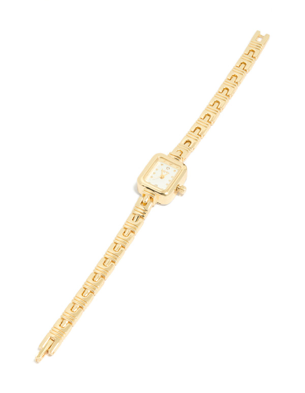Gold Egyptian Link Mini Watch