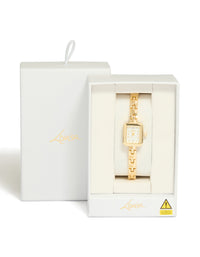 Gold Egyptian Link Mini Watch - link has visual effect only