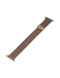 Brown Coated  Metal Mesh Strap 38/40/41 mm - link has visual effect only