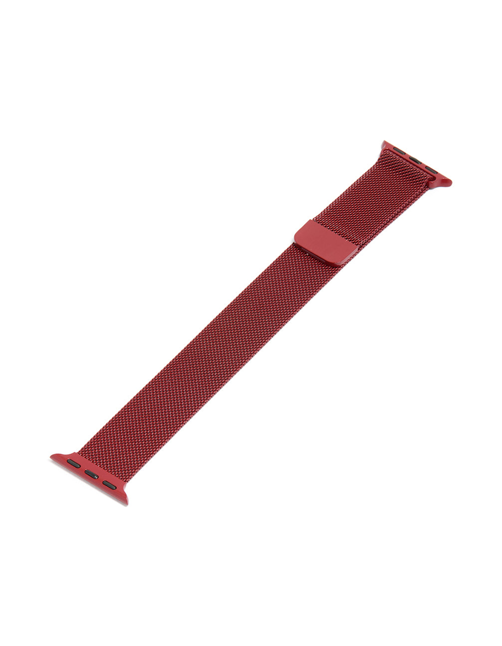 Red Coated Stainless Steel Mesh Strap 38/40/41 mm