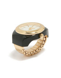 Gold & Black Watch Ring - link has visual effect only