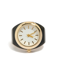 Gold & Black Watch Ring - link has visual effect only