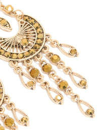 Gold Boho Dangly Drop Earrings - link has visual effect only