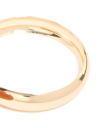 Gold & Brown Acrylic Thick Bangles 2-Pack - link has visual effect only
