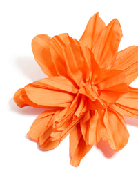 Orange Paper Flower Petal Earrings - link has visual effect only