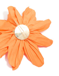 Orange Paper Flower Petal Earrings - link has visual effect only