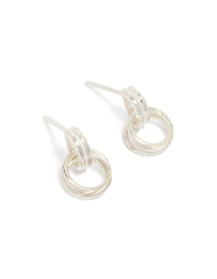 Sterling Silver Doorknocker Stud Earrings - link has visual effect only