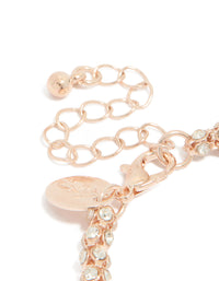 Rose Gold Plated Diamante Fireball Bracelet - link has visual effect only