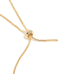 Gold Plated Cubic Zirconia Double Flower Toggle Bracelet - link has visual effect only