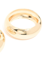 Gold Oversized Bangles 2-Pack - link has visual effect only