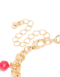Gold Evil Eye & Chilli Charm Bracelet - link has visual effect only