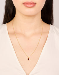 Gold Plated July Birthstone Necklace - link has visual effect only