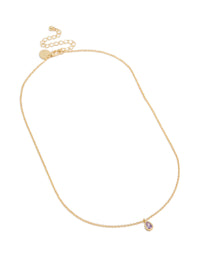 Gold Plated June Birthstone Necklace - link has visual effect only