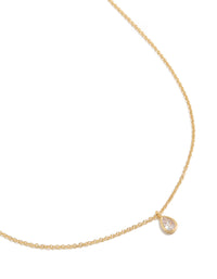 Gold Plated April Birthstone Necklace - link has visual effect only