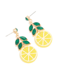 Gold Lemon Drop Earrings - link has visual effect only
