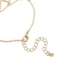 Gold Mesh Hand Chain - link has visual effect only