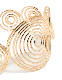 Gold Multi Swirl Arm Cuff - link has visual effect only