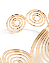 Gold Multi Swirl Arm Cuff - link has visual effect only