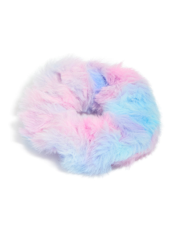 Kids Ombre Fluffy Scrunchie